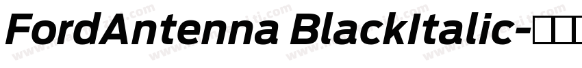 FordAntenna BlackItalic字体转换